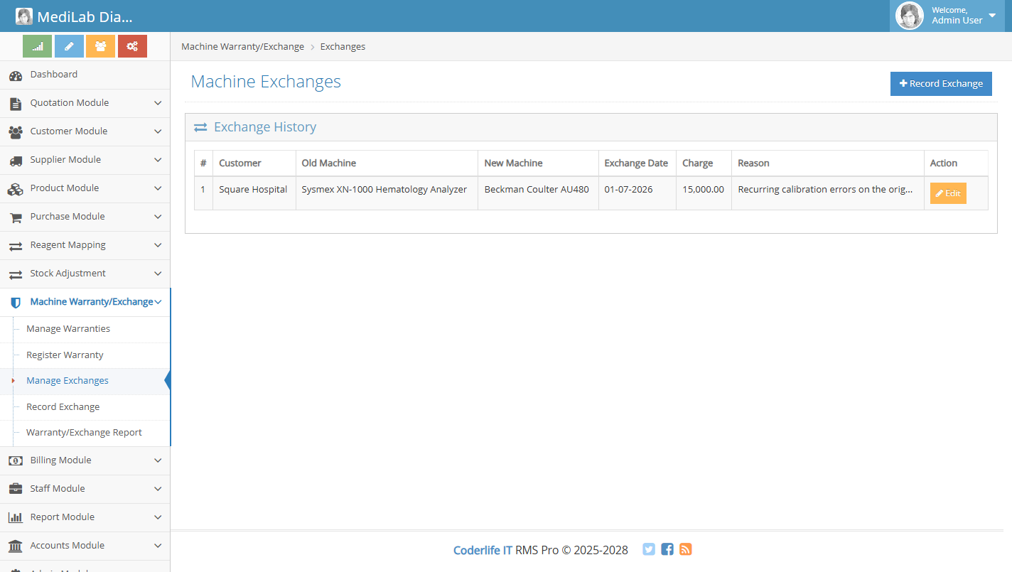 Machine Exchange screenshot