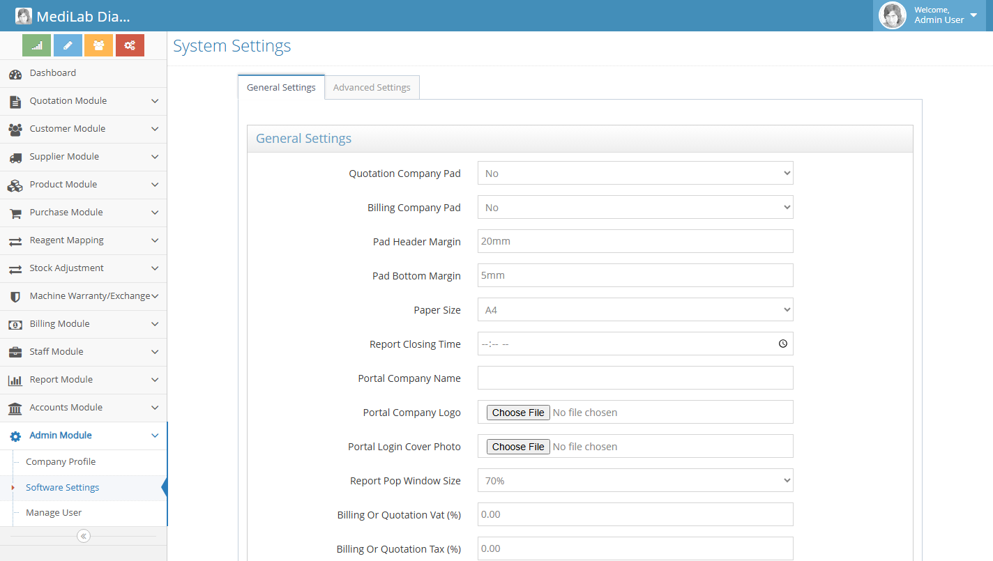 Settings screenshot